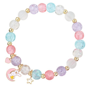 Star moon rabbit pendant bracelet