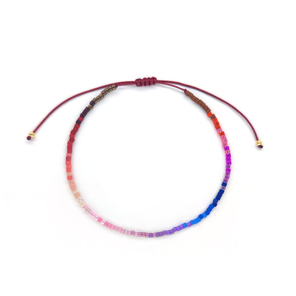 Wholesale MIiyuki Rice Bead Gradient Color Bracelet