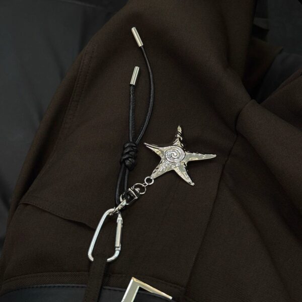 Wholesale American Retro Style Subculture High-End Women's Keychain Metal Niche Pants Chain Trendy Accessory