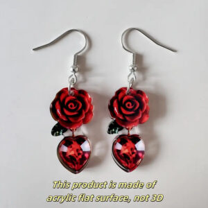 Heart-shaped earrings / Pair [Style G] / Each pair is individually packaged [finished product shipped]