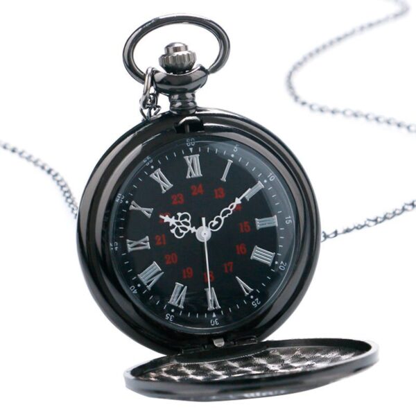 Wholesale Roman numeral black retro pocket watch