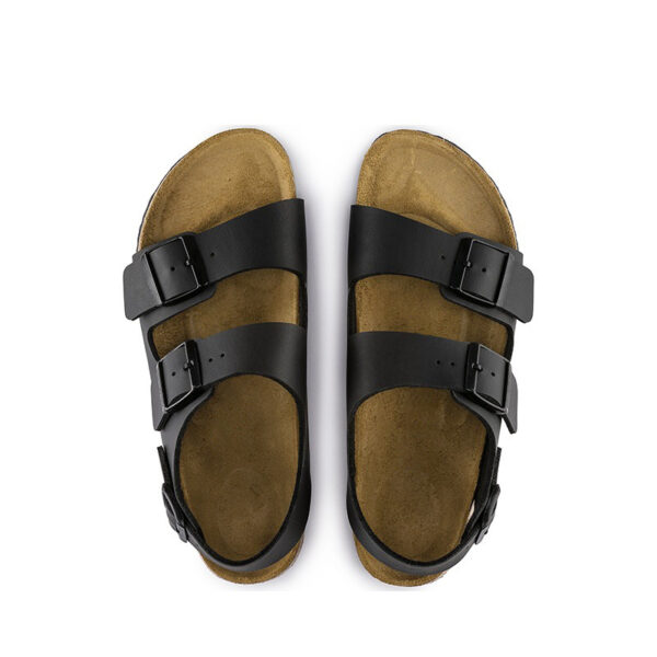 Wholesale Double-breasted cork-soled sandals