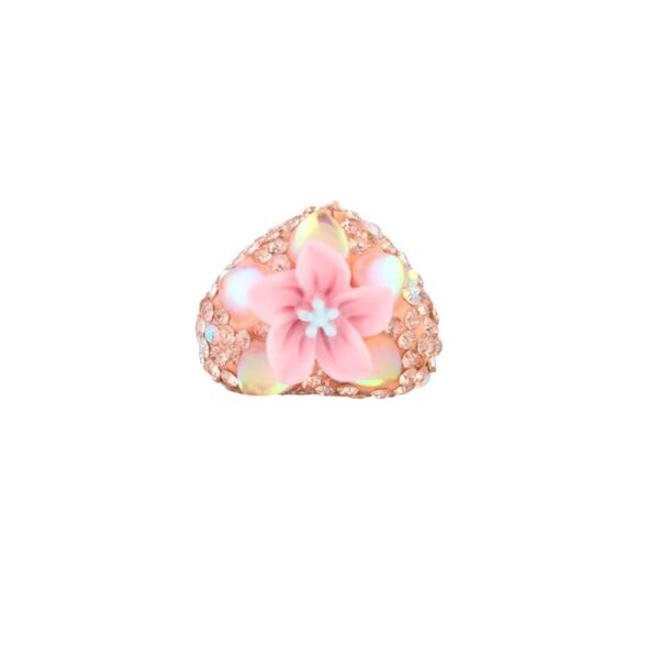 Wholesale Flower Heart Soft Ceramic Diamond Ball Beads