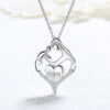 Wholesale Mother-Child Pendant Mother's Day Gift Heart-Shaped Necklace