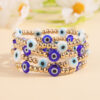 Wholesale Devil's Eye gold beads beaded bracelet