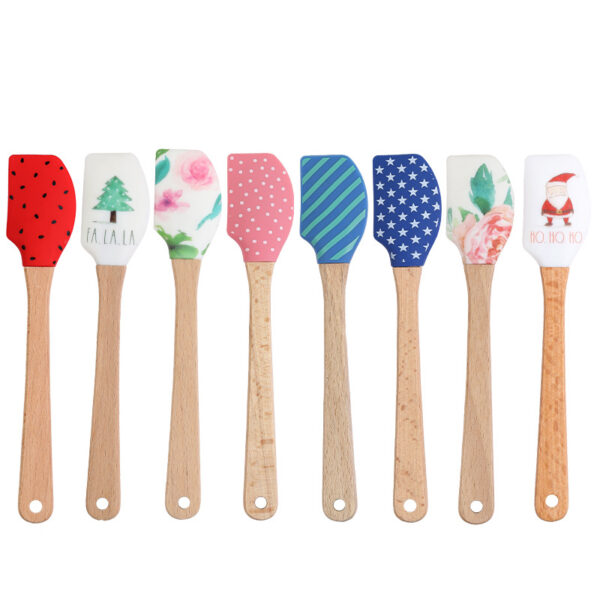 Wholesale Small silicone split cream scraper baking tool