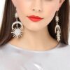 O1CN01NWmFNp23mzvV8EnGG_2213657267299-0-cib Wholesale Goddess Earrings with Diamonds, Sun, Eight-Pointed Star, Moon, Romantic Earrings