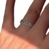 Wholesale Light Lace Flash Diamond Ring Exquisite Design Luxury Ring