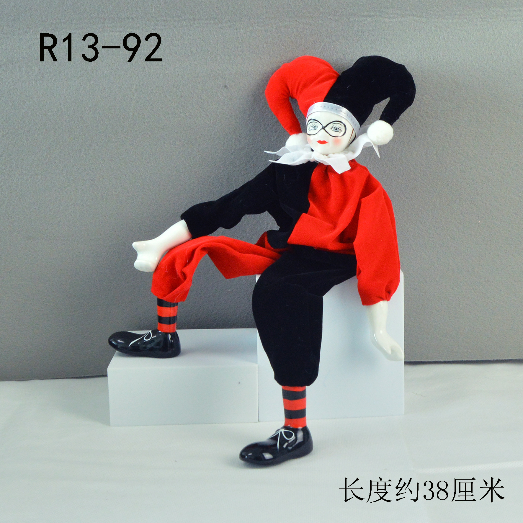 Wholesale Ceramic Pendulum Circus Clown Ornament Doll Aessories