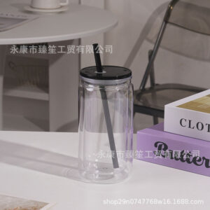 Transparent black cover / 475ml/16oz