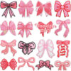 Wholesale Pink bow embroidered patch