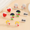 Wholesale Valentine's Day Love Angel Earrings
