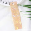 Wholesale Texture acrylic peach heart hanging rope bookmark