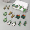 O1CN01Niki7J2KAqGqYQBYe_2209316649517-0-cib Wholesale St. Patrick's Day animal lucky grass rainbow wooden earrings