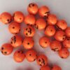 Wholesale 5pcs 20MM Pumpkin Smiley Face Printed Beads