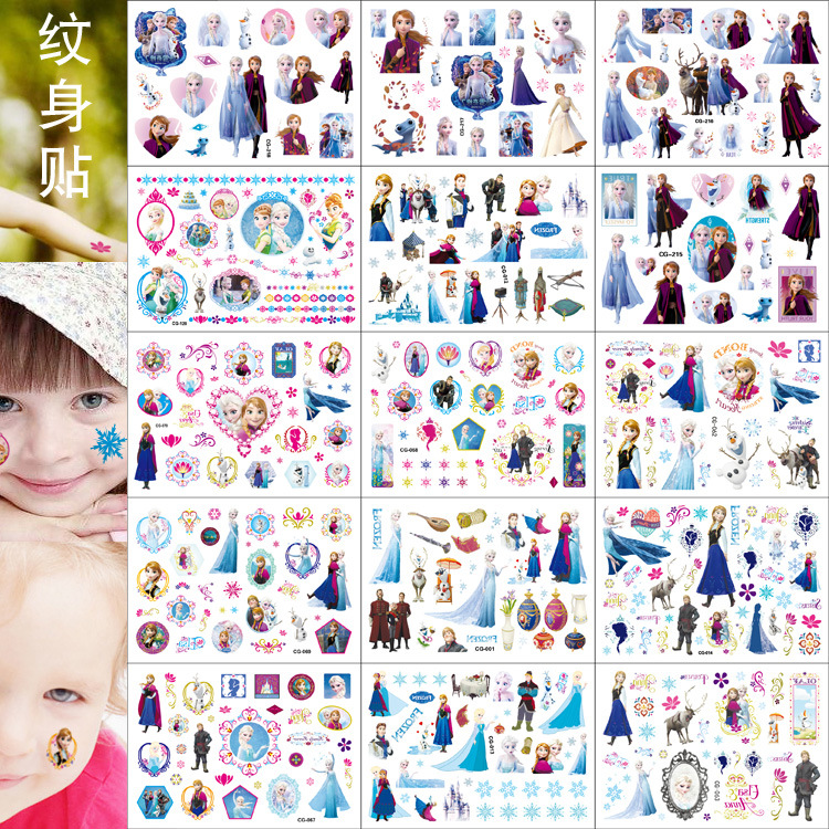 Wholesale Princess Chilen Tattoo Sticker Birthday Party