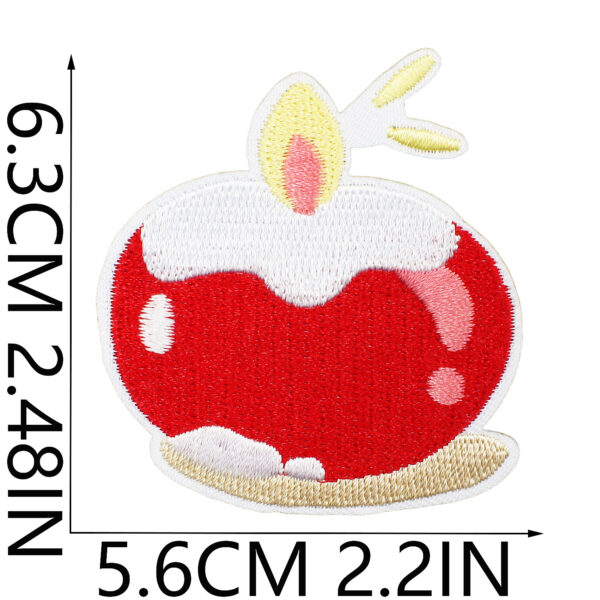 Wholesale Cartoon Apple Embroidered Fabric Patch Apple Cake Patch