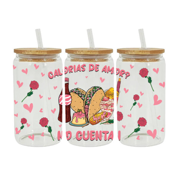 Wholesale UV Transfer Paste Glass Crystal Label Crystal Paste Cross-border Special Paste for 16oz Glass Cup 23cmX11cm