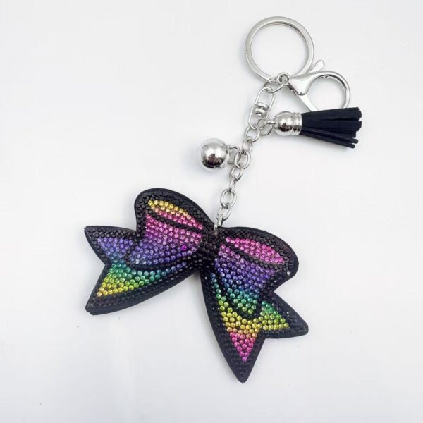 Wholesale Creative Diamond Leopard Print Keychain