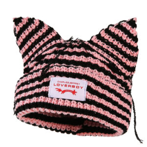 Pink and black stripes / One size fits all