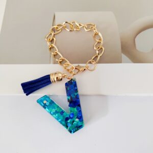 Blue chain letter v