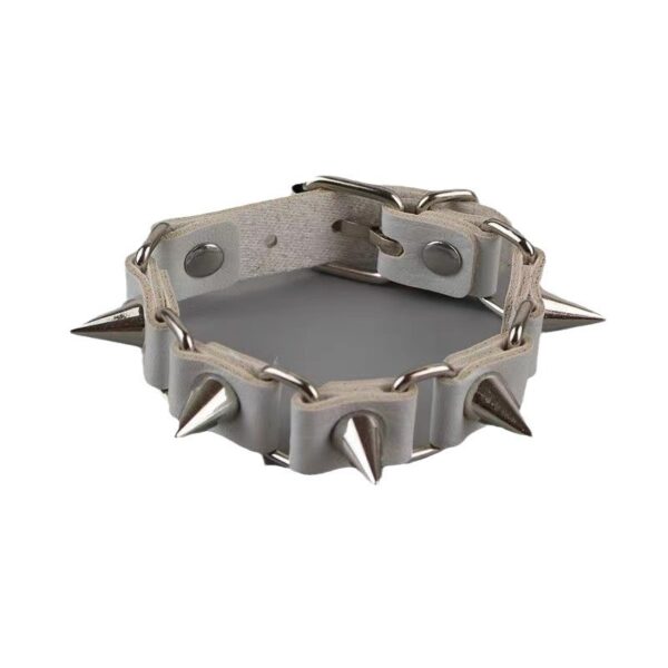 Wholesale Punk Gothic style rivet dark leather wristband