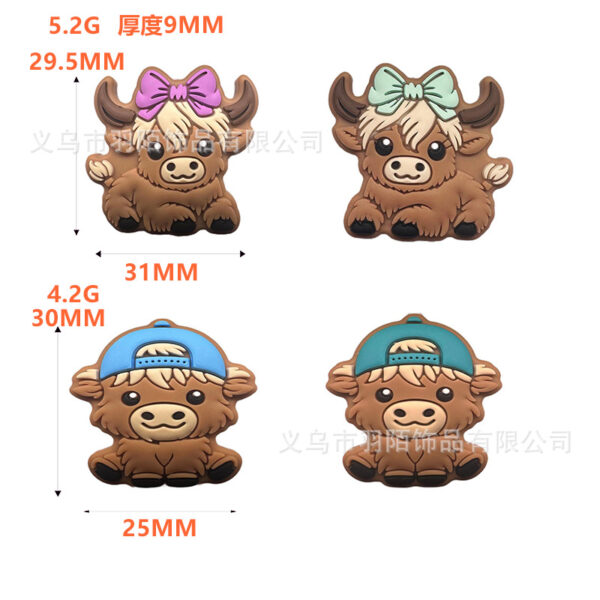O1CN01NrlQt91gWkcxAL0Oi_2214318854150-0-cib Wholesale 10pcs Cartoon Animal Cow Silicone Beads