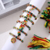 Wholesale Black History Month June Festival Red, Yellow, Green Adjustable Bracelet