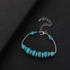 Wholesale Distressed Retro Turquoise Butterfly Bracelet