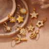Wholesale Star Moon Angel Diamond Set Necklace Pendant Accessories