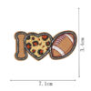 Wholesale Cartoon Rugby Leopard Print Embroidery Cloth Patch