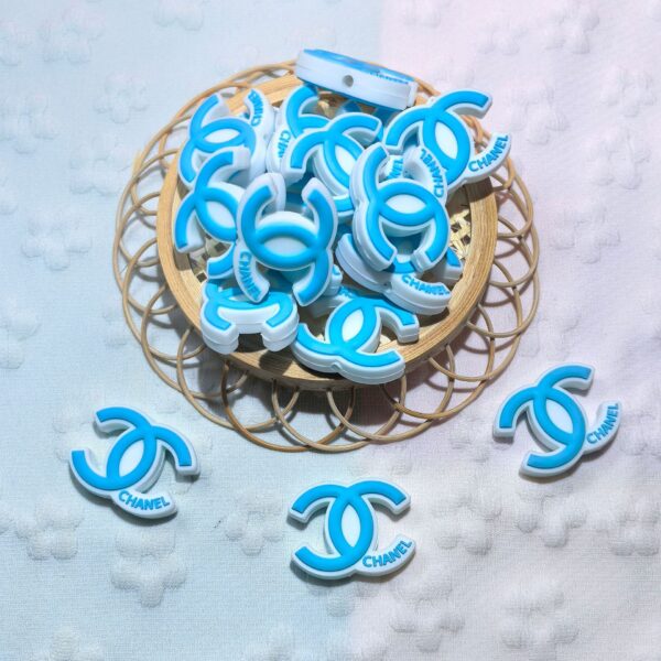 Wholesale 2D   Creative Pattern Cartoon Silicone Beads DIY Beads 10pcs/pack OLY Exclusive