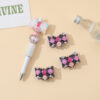 Wholesale 10pcs Cute Printed Bow Beaded Accessories DIY Beads