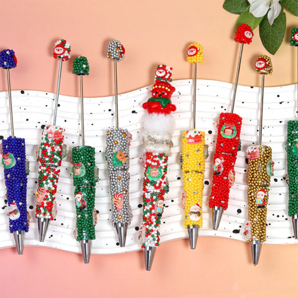 O1CN01O1tw3X27RFdaoA4Vo_2220917247793-0-cib Wholesale Christmas Colorful Snowman Beadable Pens