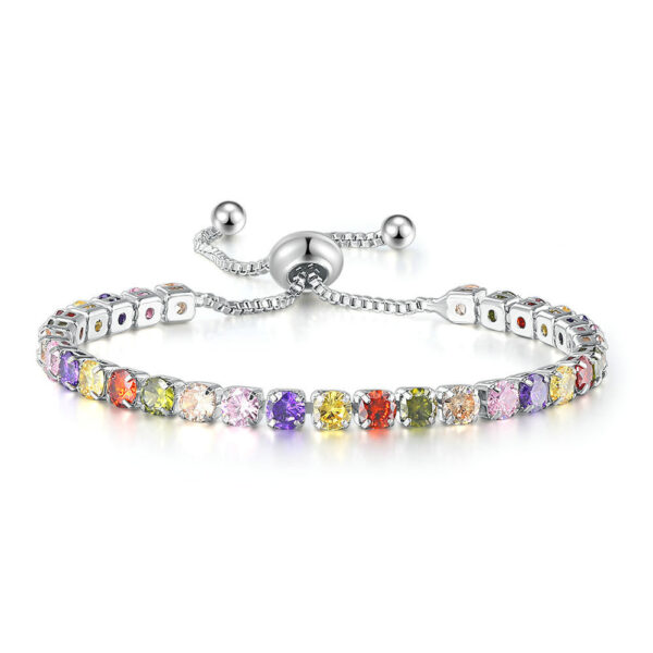 Wholesale Colorful Zircon Full Diamond Crystal Bracelet