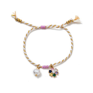 Colorful flower bracelet