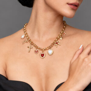 Cross love necklace-x5990