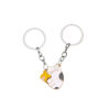 Wholesale Good Friend Rose Love Alloy Couple Keychain