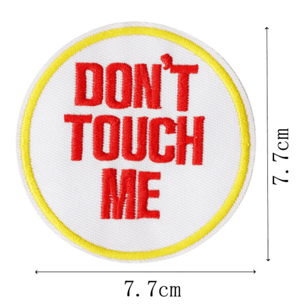 Wholesale Rock punk style embroidered crow skull flame patch