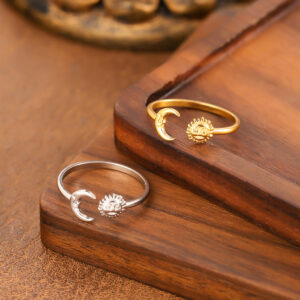 Wholesale Star, moon, and heart-shaped Valentine's Day ring