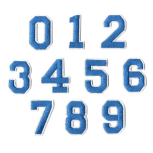 Blue numbers set of 10