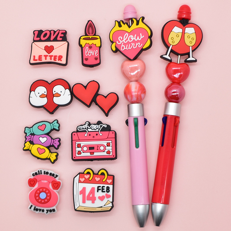 Wholesale Random Red Cartoon Valentine's Day Focal Beads