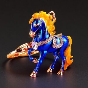 Lucky gem horse sapphire blue / Single OPP bag packaging