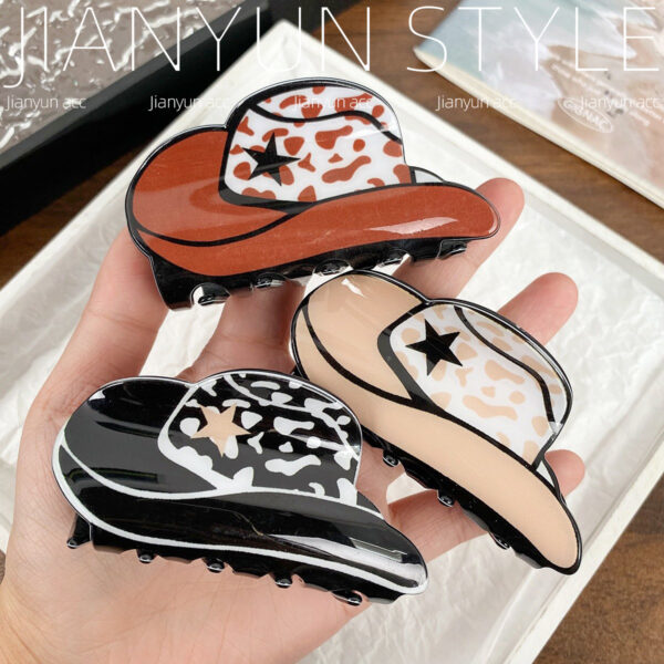 O1CN01O7oHSQ1unbsOmOCm7_2216835666082-0-cib Wholesale Western Style Cowboy Retro Imitation Acetate Hair Clips