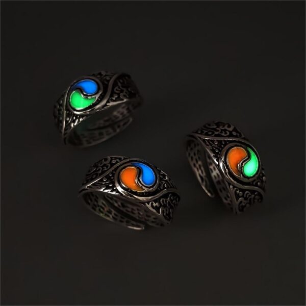 O1CN01O9fo2k2IVKjl2E8XL_3919529291-0-cib Wholesale Retro Taiji Swing Luminous Ring Relief Tide Pattern Wind Open Ring