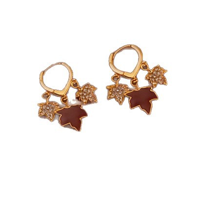 O1CN01OBWgrN2AdZ8luNf0p_2207964798226-0-cib Wholesale Vintage Red Maple Leaf Diamond Earrings