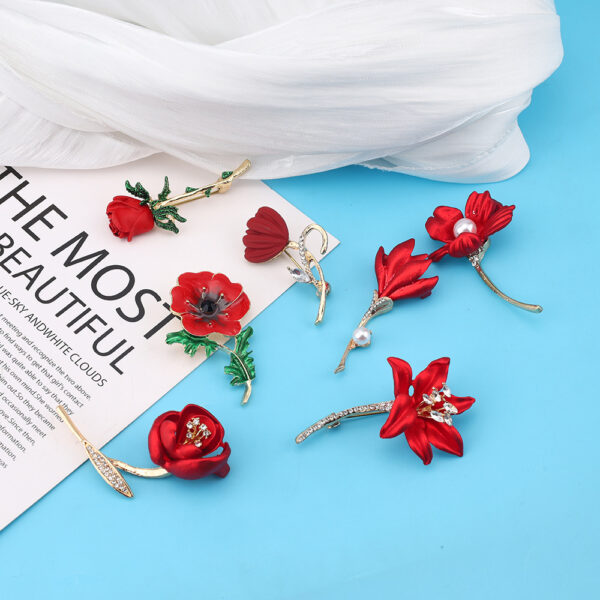 O1CN01OBcOSA1XolokMAnsx_3011682971-0-cib Wholesale Red Rose Brooch