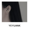 Wholesale Irregular Line Zircon Inlaid Ear Cuff
