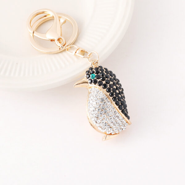 Wholesale Cartoon Cute Diamond Set Penguin Ocean Series Keychain