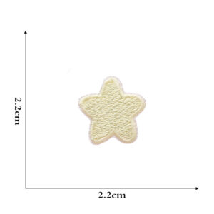 Yellow five-pointed star cloth patch 13 #